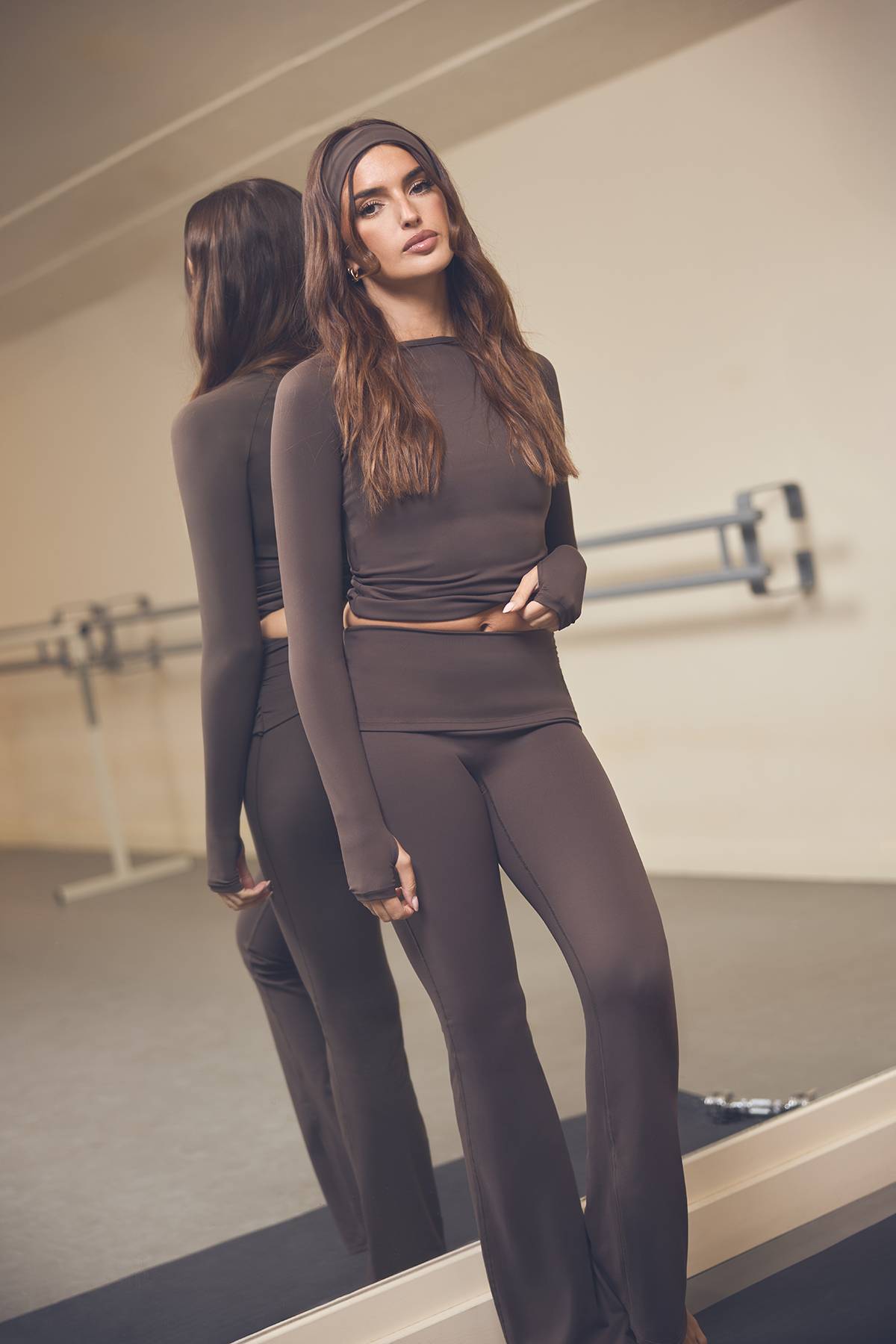 Legging Évasé DSGN Studio Ultra Sculpt à Taille Repliable