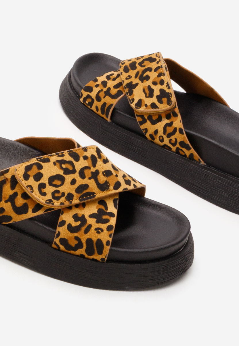 Mules plates femme leopard Cristela