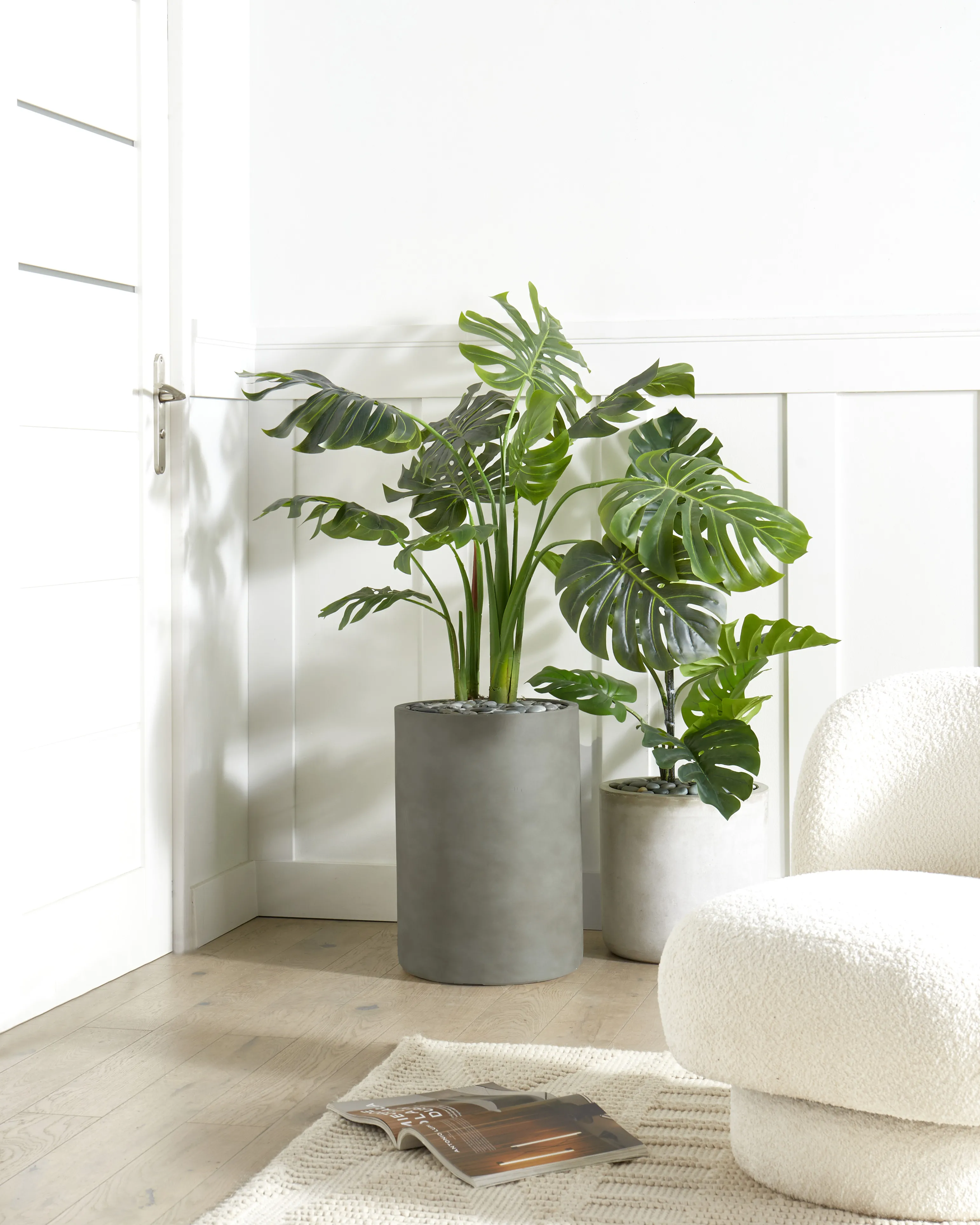 Bloempot EUCOMMIA 36 cm Grijs