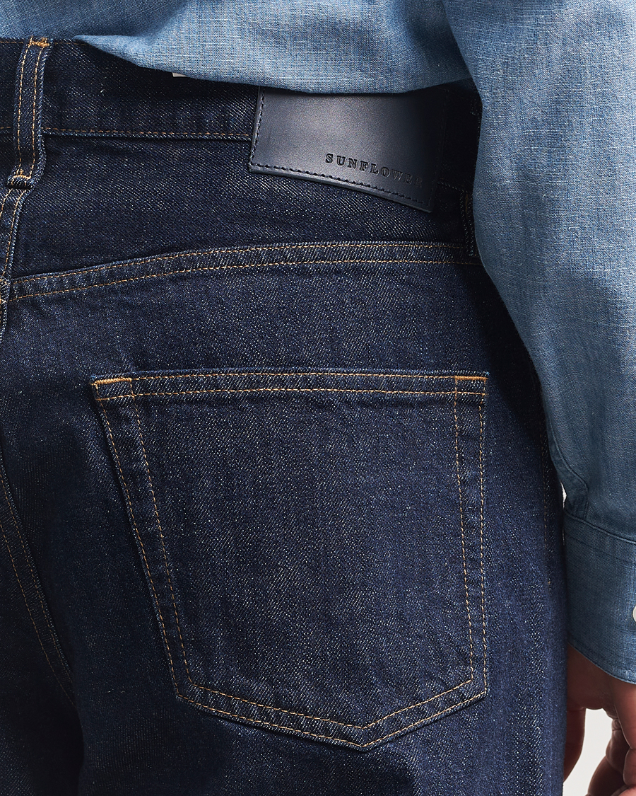 tunSunflower Loose Jeans Simple Rinse Blue