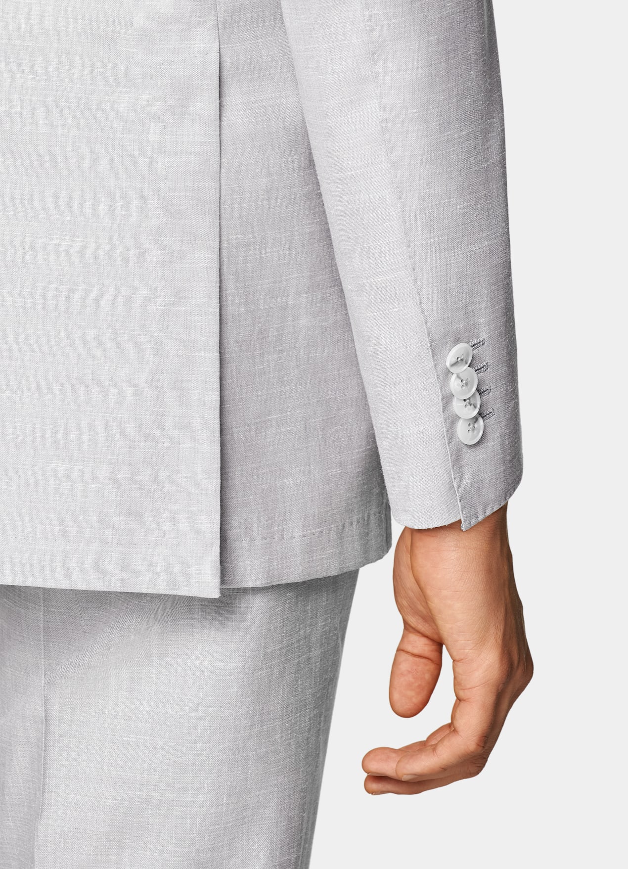 Costume Havana coupe Tailored gris clair