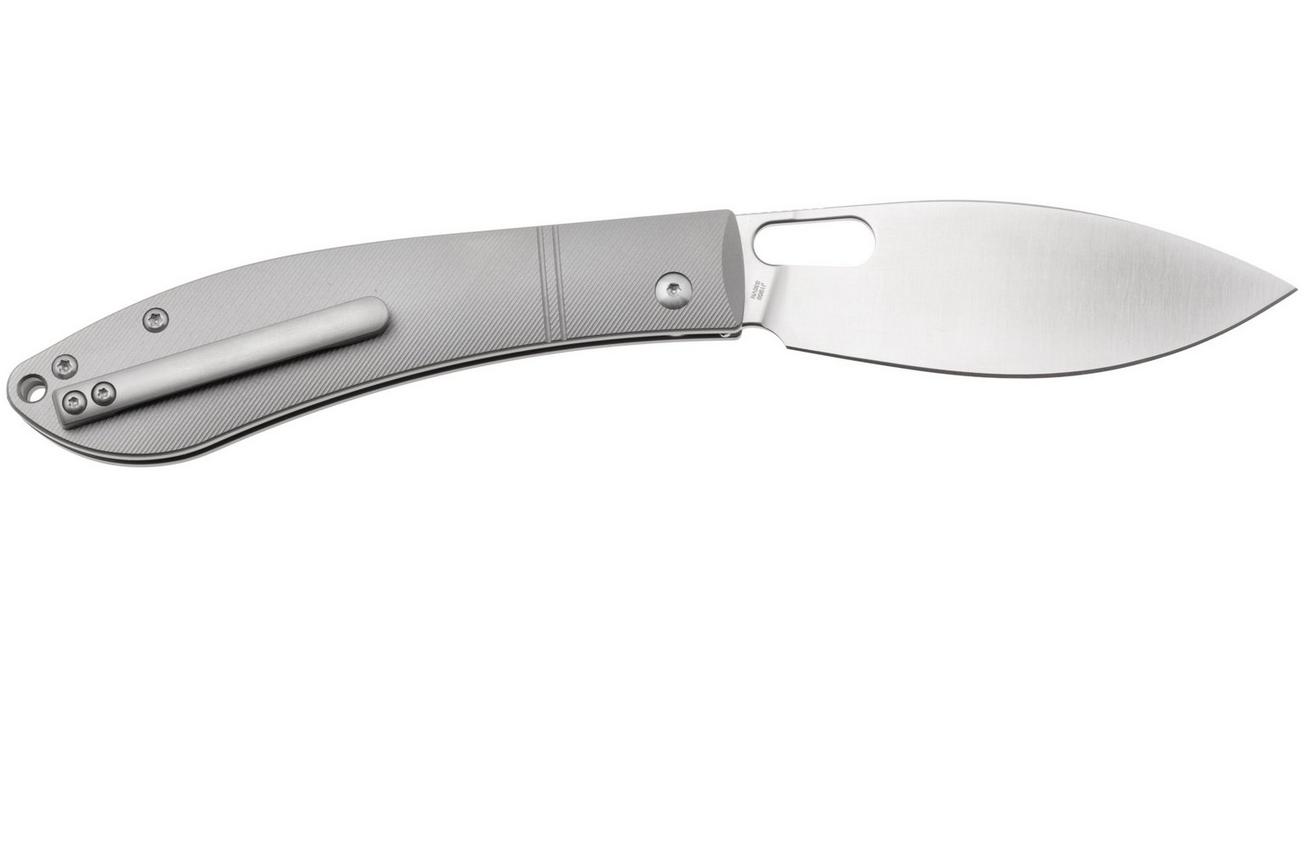 CJRB Sasaya J1959G-GY Satin S35VN, Milled Titanium, zakmes