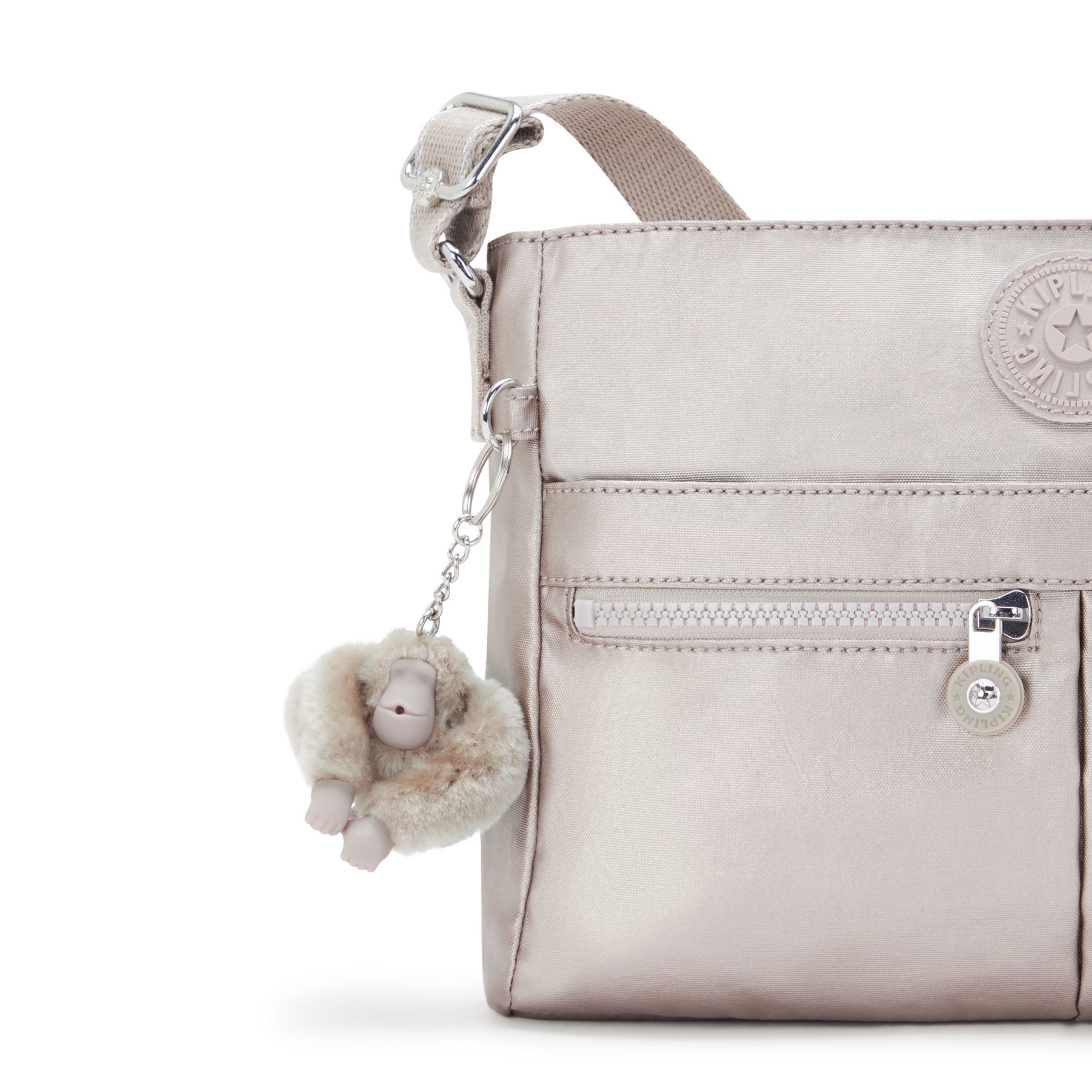 NEW ANGIE Small Crossbody - Metallic Glow