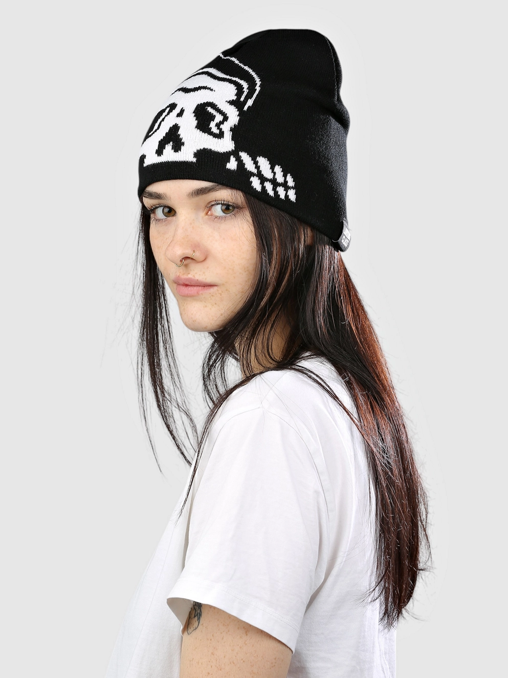 Lurking Class Jacquard Lurker Skully Beanie black