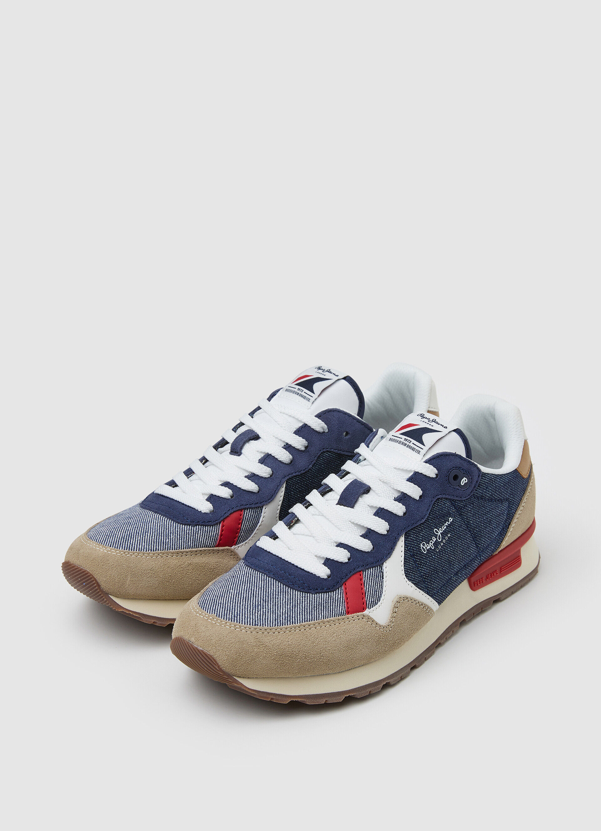 Tênis combinado BRIT MAN - azul jeans escuro