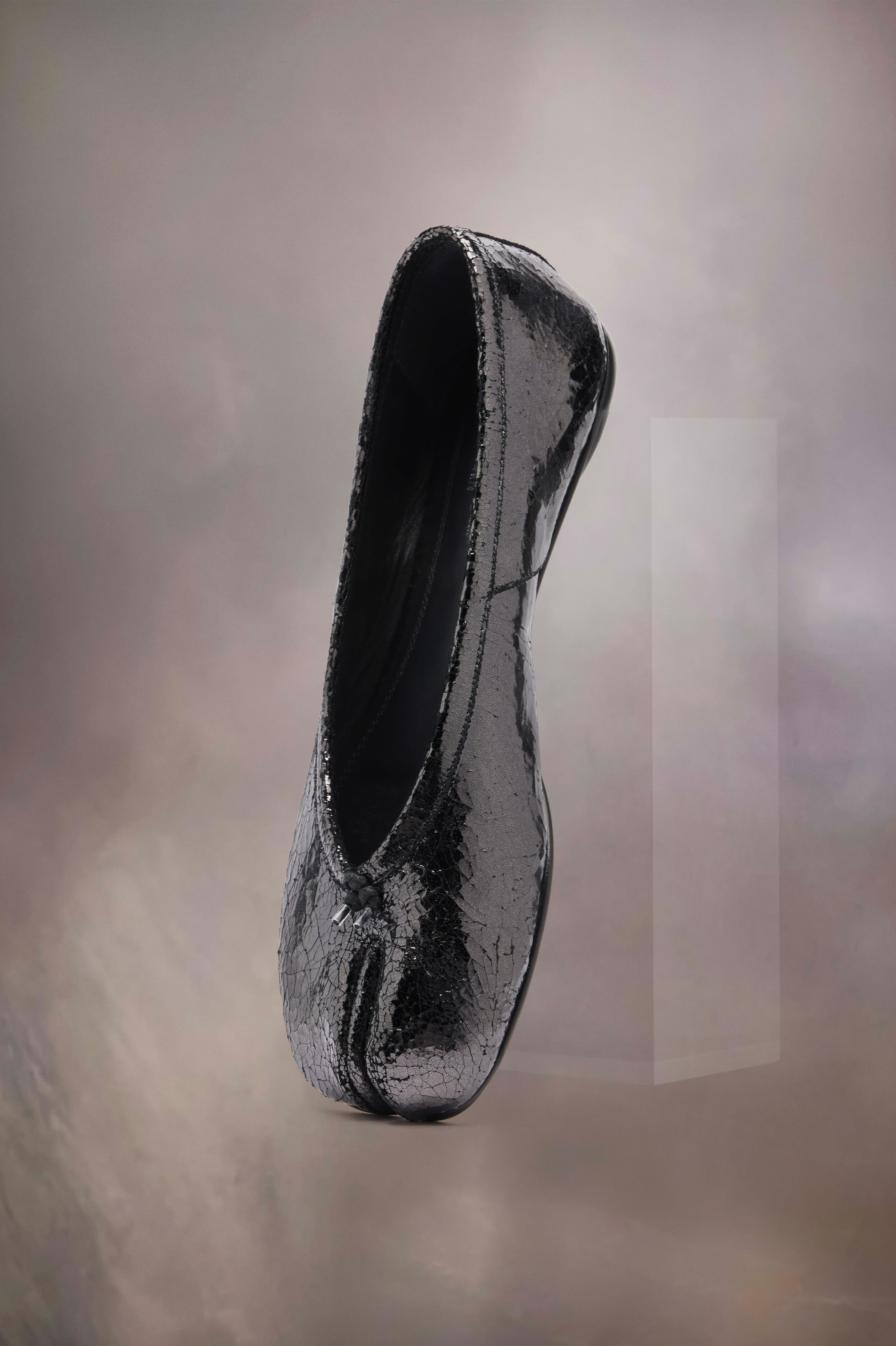 Nouvelles ballerines Tabi broken mirror Gris foncé