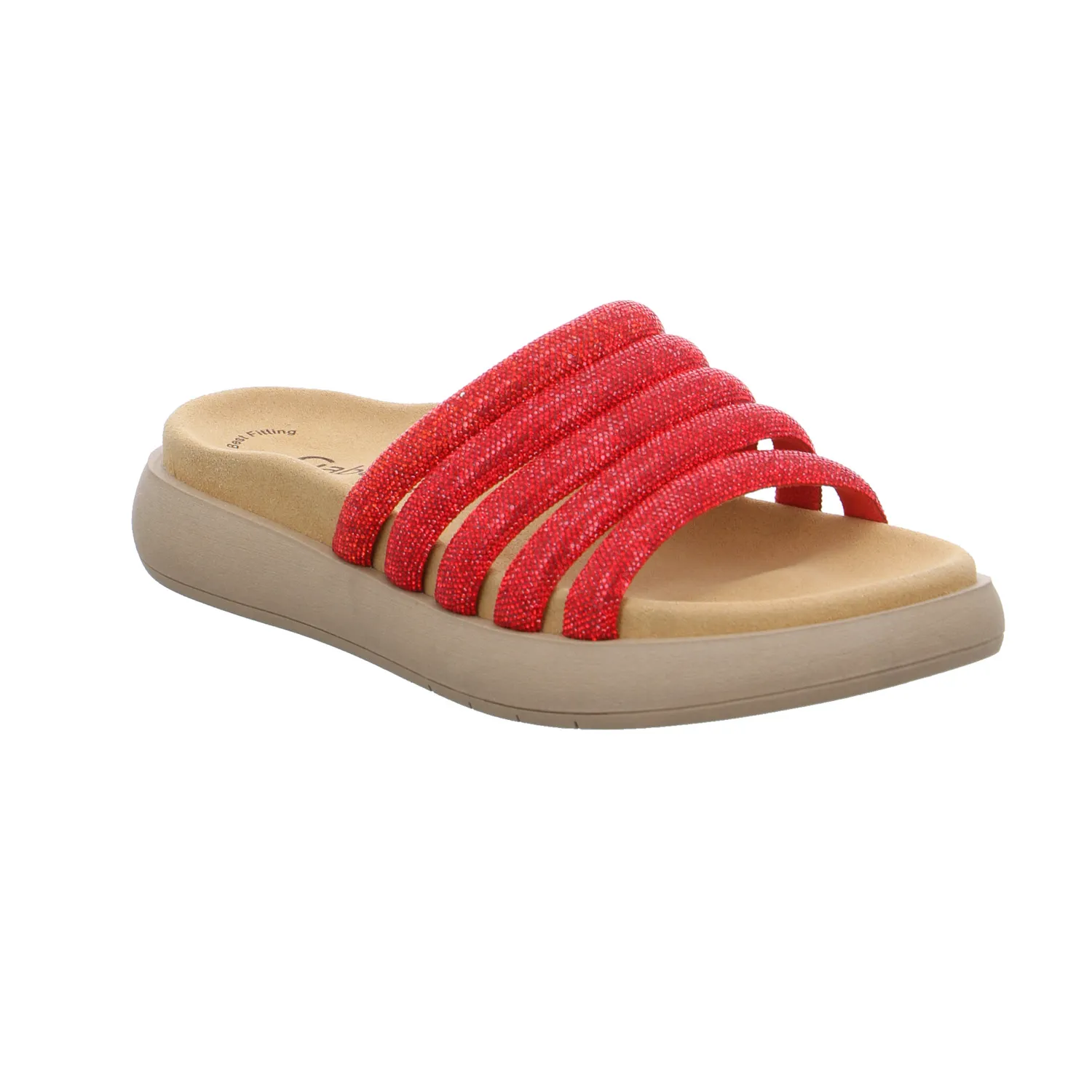 GABOR Pantolette Rot Textil