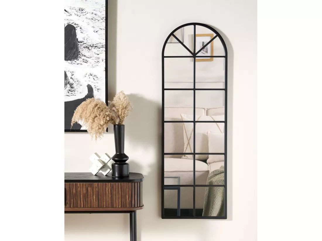 Miroir BROUAGE 40 cm 120 cm Métal Noir