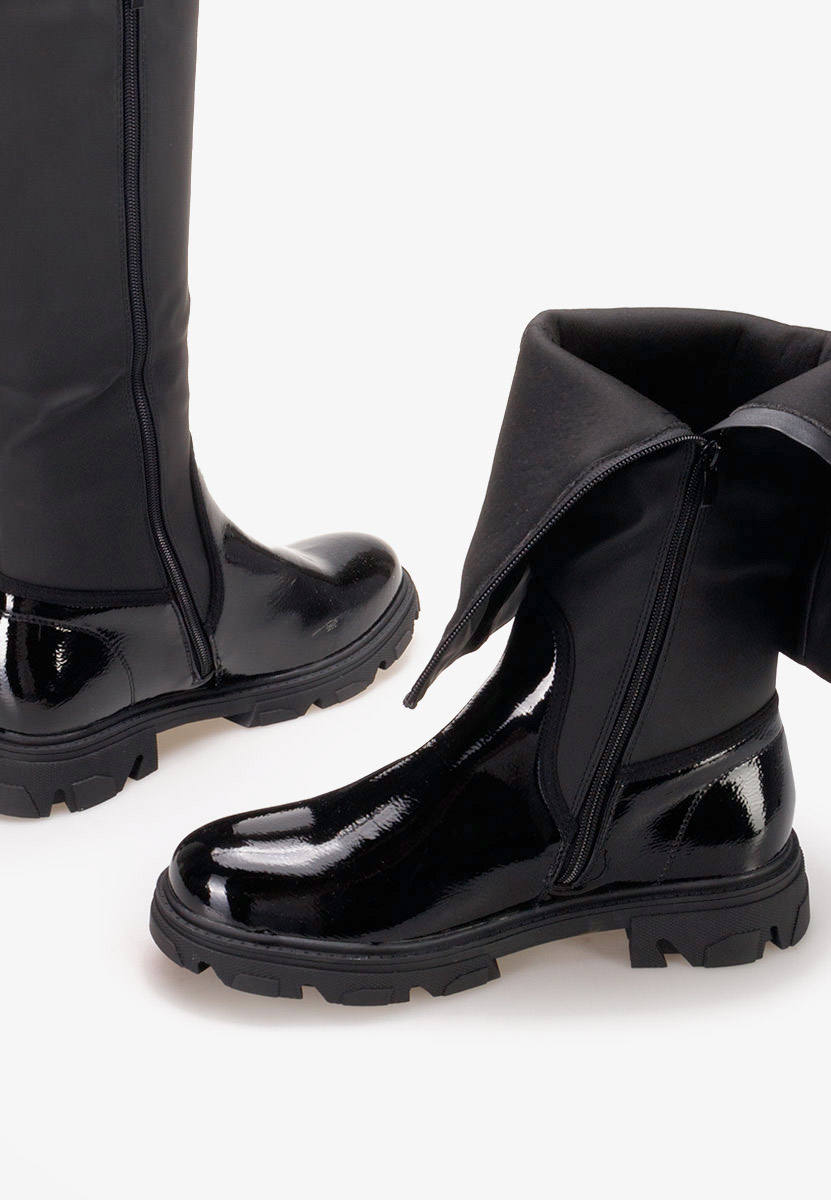 Bottes plates femme noires Cumbia