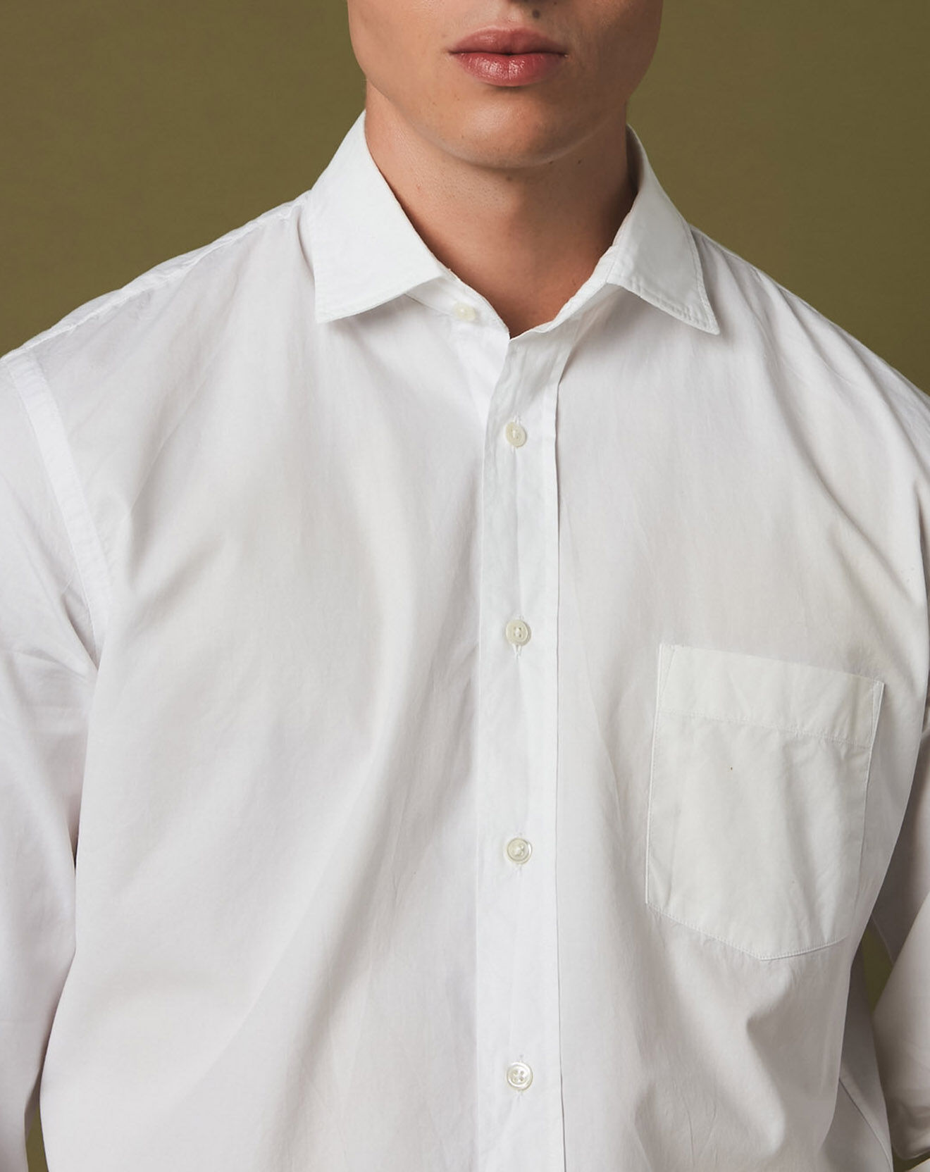 Hartford Chemise regular Paul Pat blanche