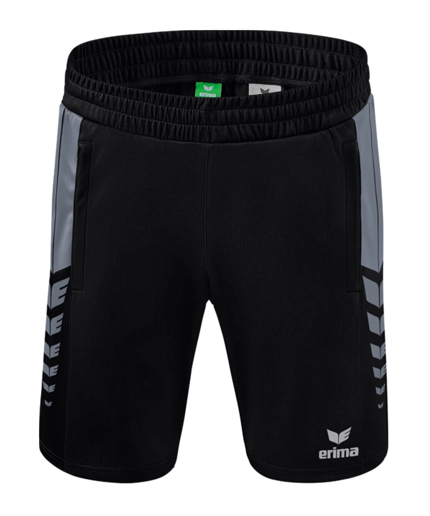 Erima Six Wings Worker Short Kids Schwarz Grau
