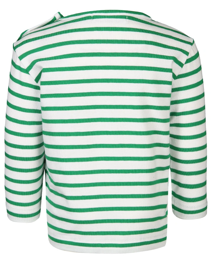 Langarmshirt MÜLLAUTO MAMPFI gestreift in weiß/grün
