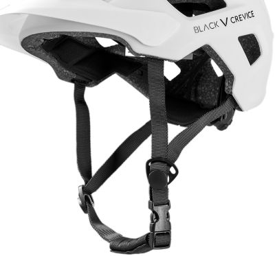 Black CreviceMTB-Helm Enduro - weiß