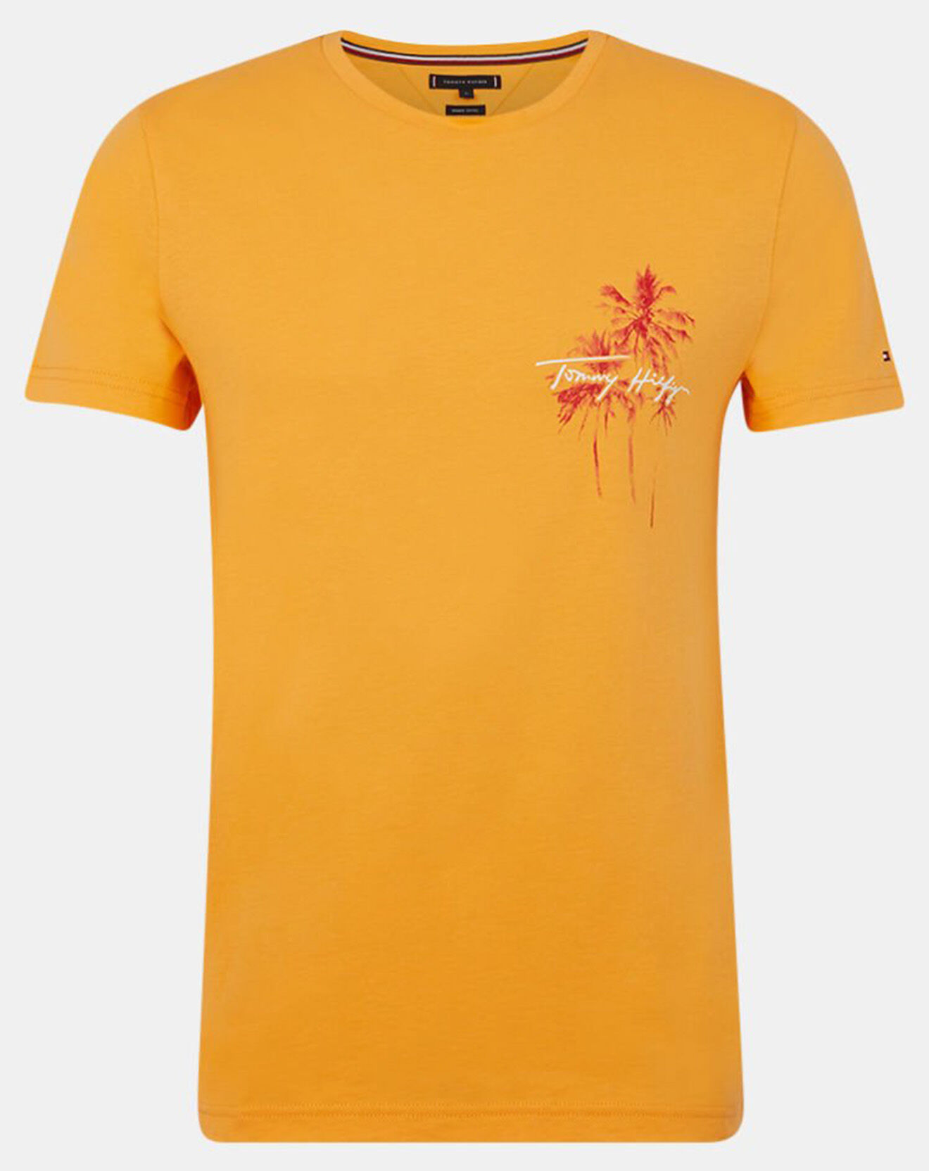 Tommy Hilfiger T-Shirt 100% Coton Bio Palm orange