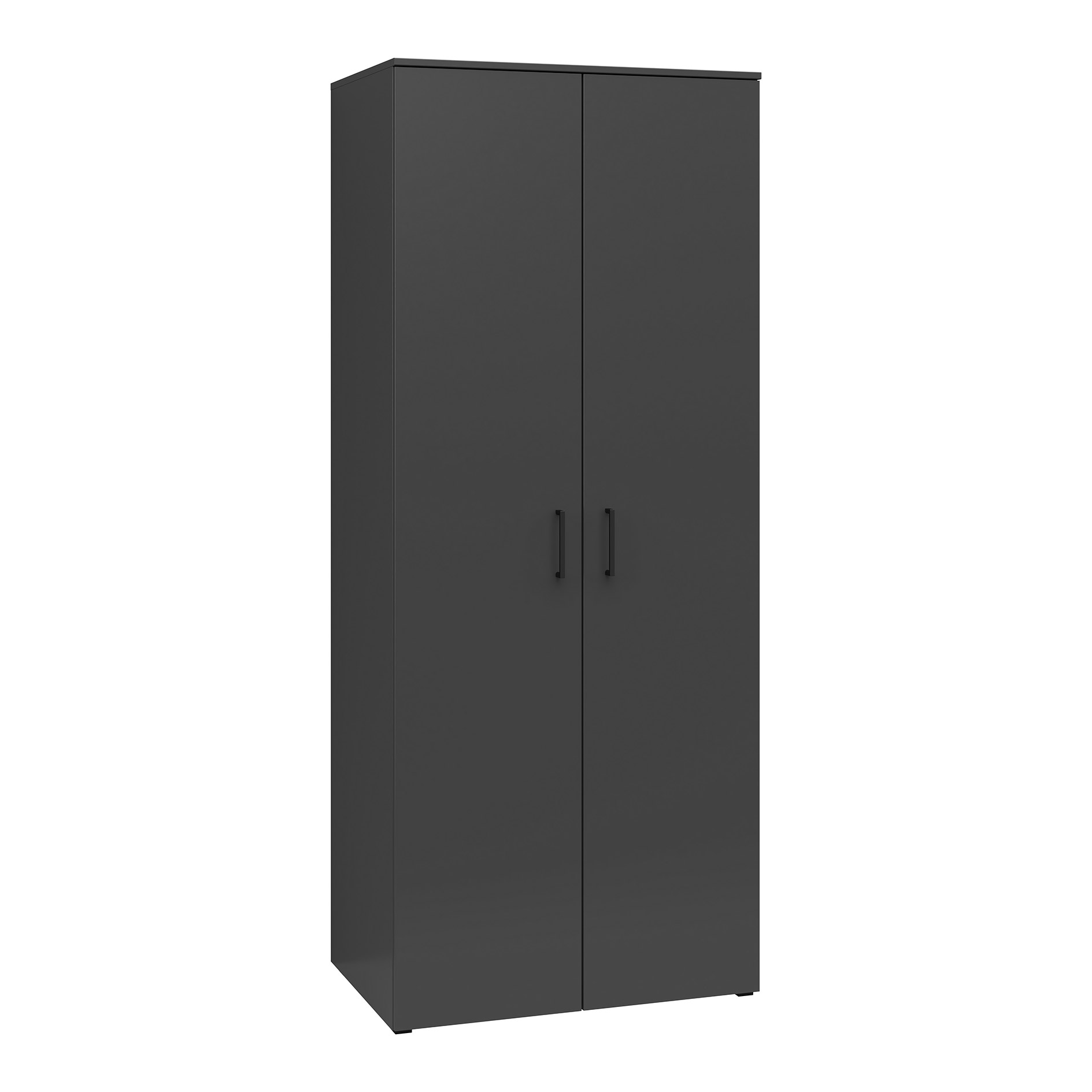 Kleiderschrank - anthrazit - Breite 80 cm - XL-Tiefe