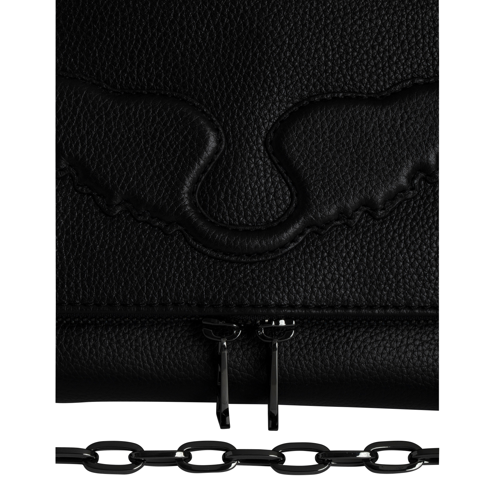 ROCKY WINGS - Sac bandoulière en cuir grainé| Noir
