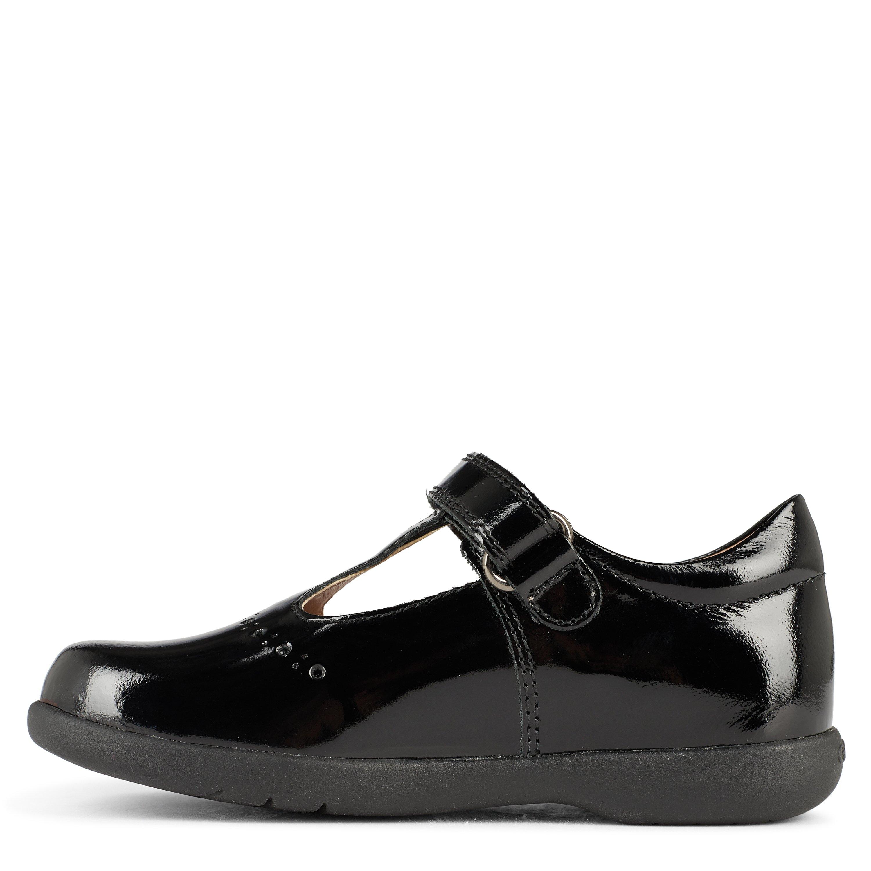 Geox Naimara Patent T Bar School Shoes Infants