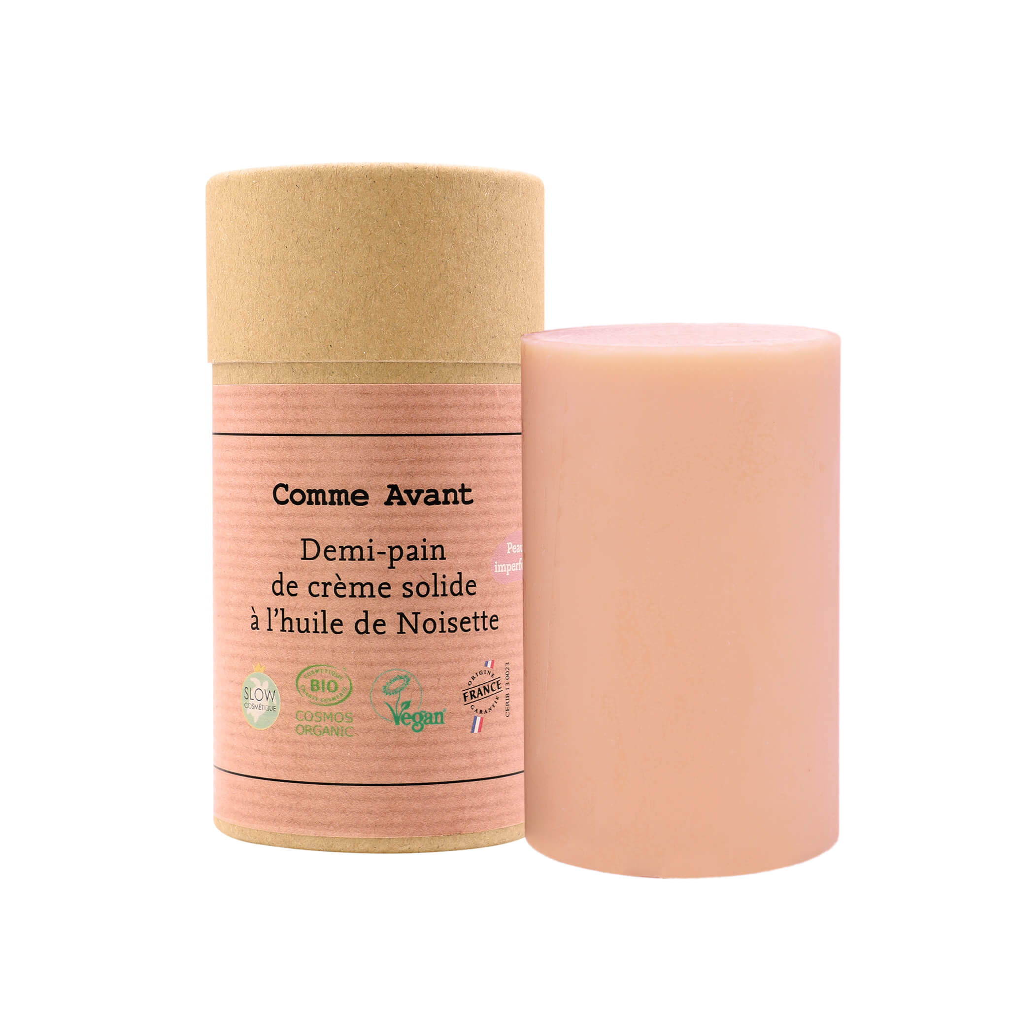 Crème solide à l'huile de noisette - Version 2 - 1 crème - 50g