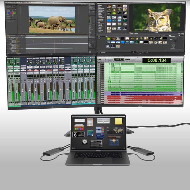Sonnet Thunderbolt 3 Dual DisplayPort 4k60Hz adapter