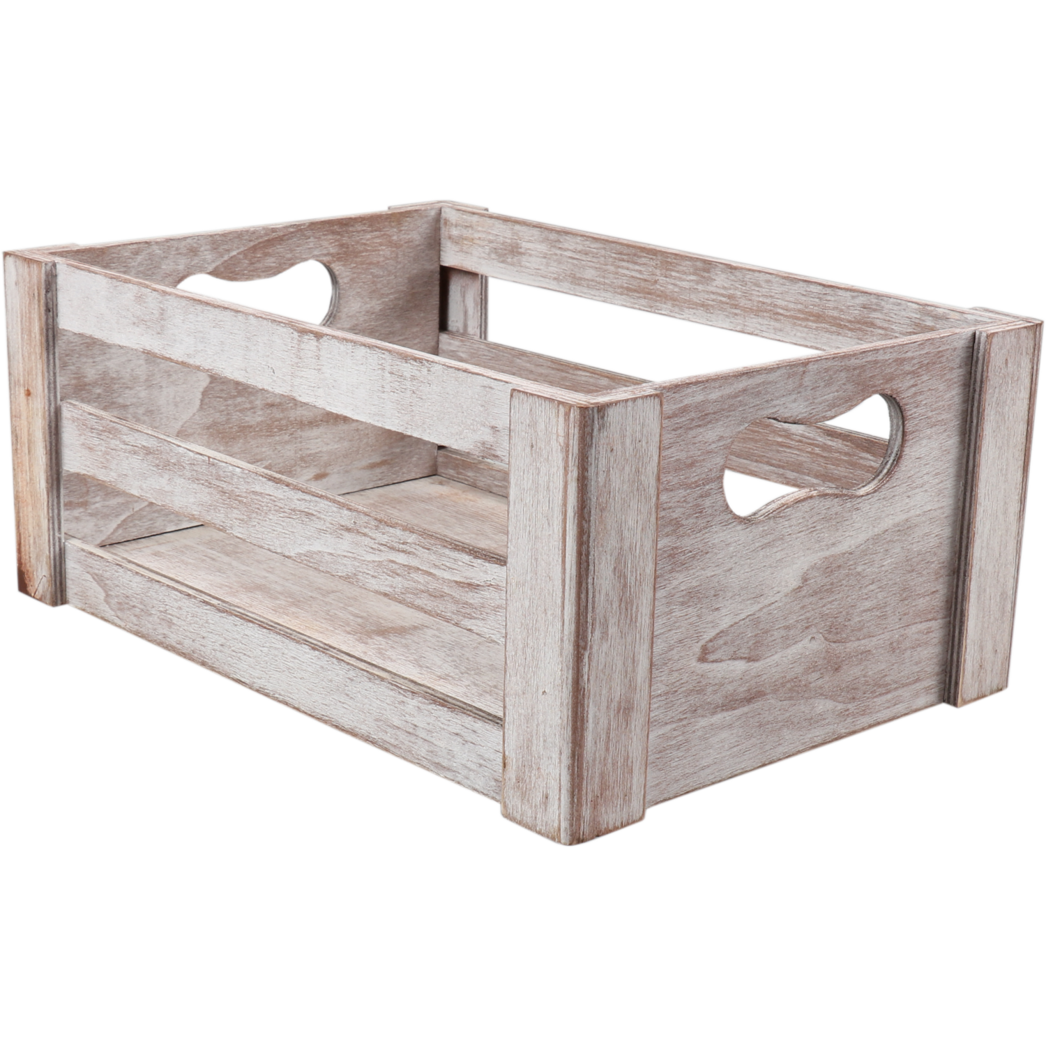 Krat, Hout, 29.5x20x12.5cm, whitewash