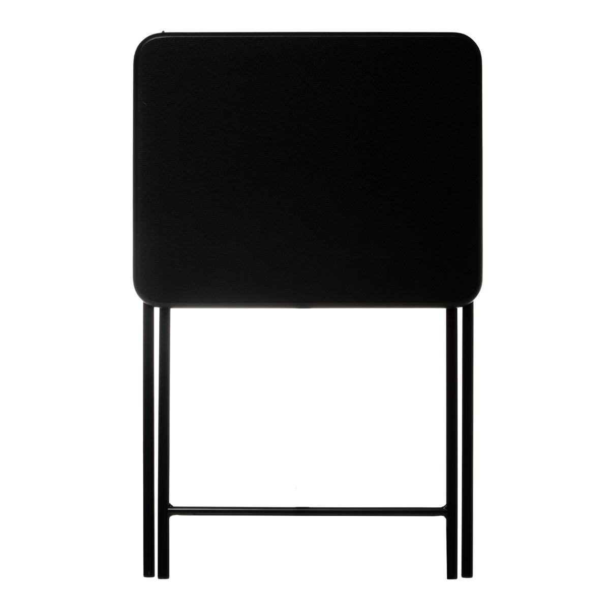 TABLE PLIANTE 48X38CM NOIR H.64CM