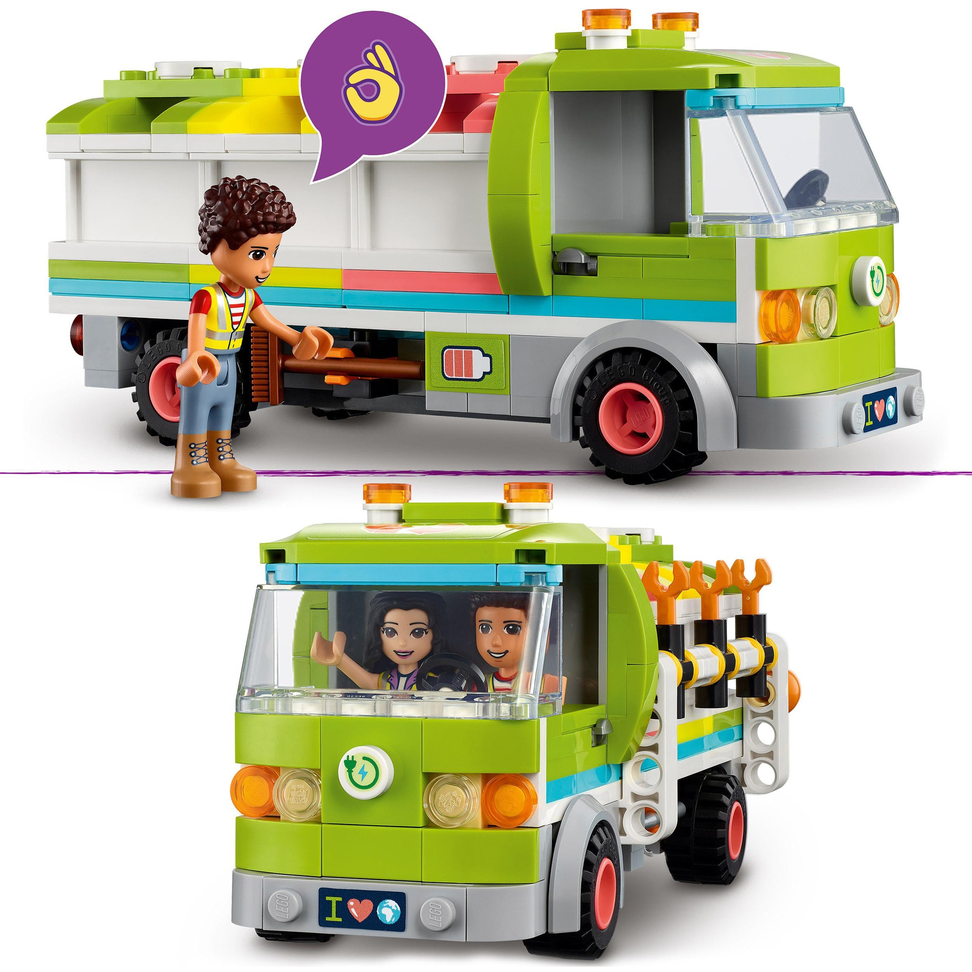 LEGO Konstruktionsspielzeug Friends Recycling-Auto