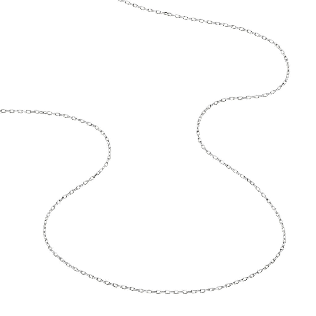 Chaîne Igoa Maille Forçat Diamantee Or Blanc