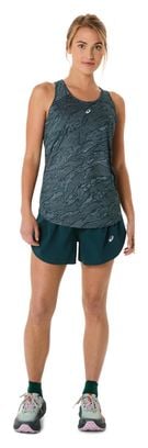 Débardeur Asics Road All Over Print Vert/Rose Femme