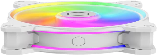 Coolermaster MasterFan MF140 Halo2 RGB PWM blæser (hvid)