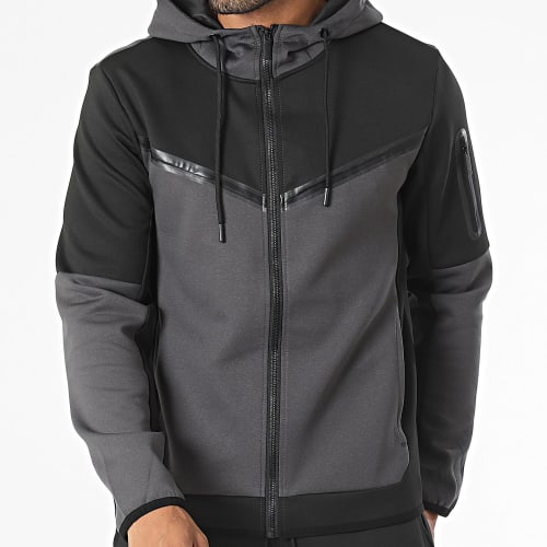 Ensemble De Survetement Noir Gris Anthracite