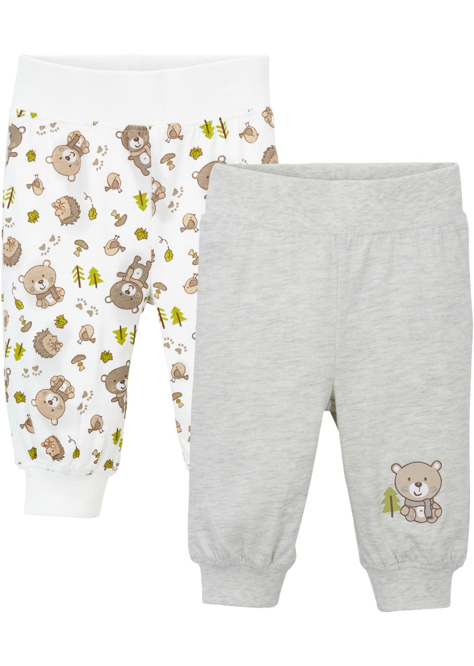 Lot de 2 pantalons bébé en jersey coton