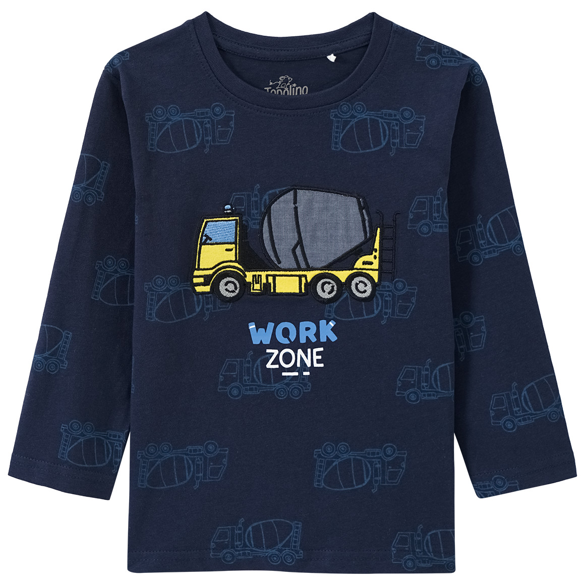 Topolino Jungen Langarmshirt mit Stickerei dunkelblau