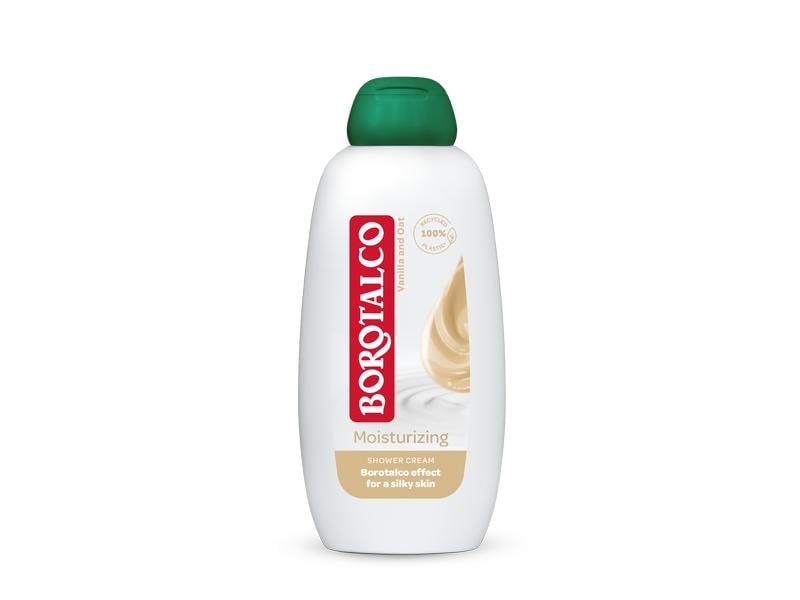 Borotalco Duschcreme Feuchtigkeitsspendend 250 ml Duschcreme mit warmem Vanille- und Haferduft