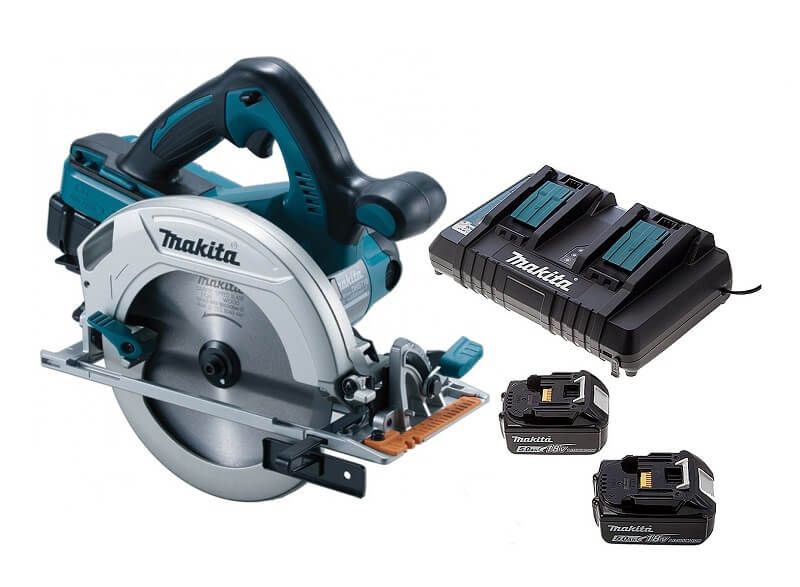 Makita DHS710PT2J 36V (2x18V) Li-ion accu cirkelzaag set (2x5.0Ah) in Mbox - 190mm
