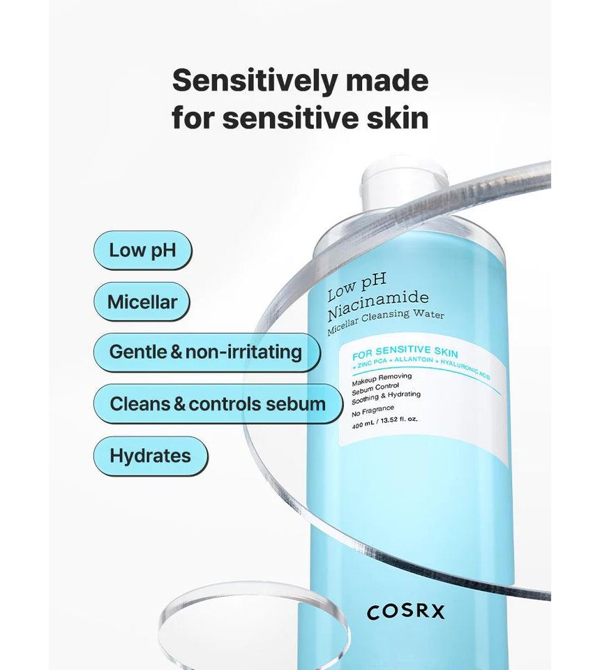 COSRX - Niacinamide micellair reinigingswater met lage pH