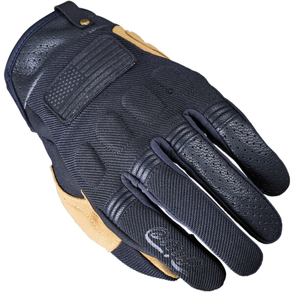 Five - Gants Scrambler Noir / Camel