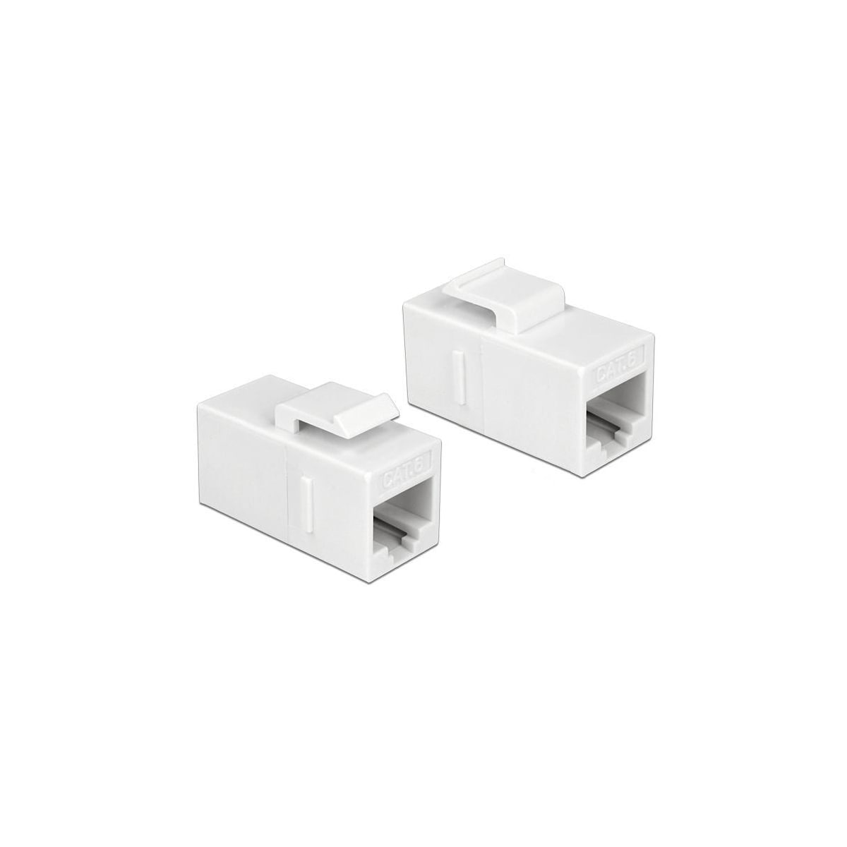 DeLock 86379 Keystone Module RJ45 jack to RJ45 jack Cat.6 UTP white