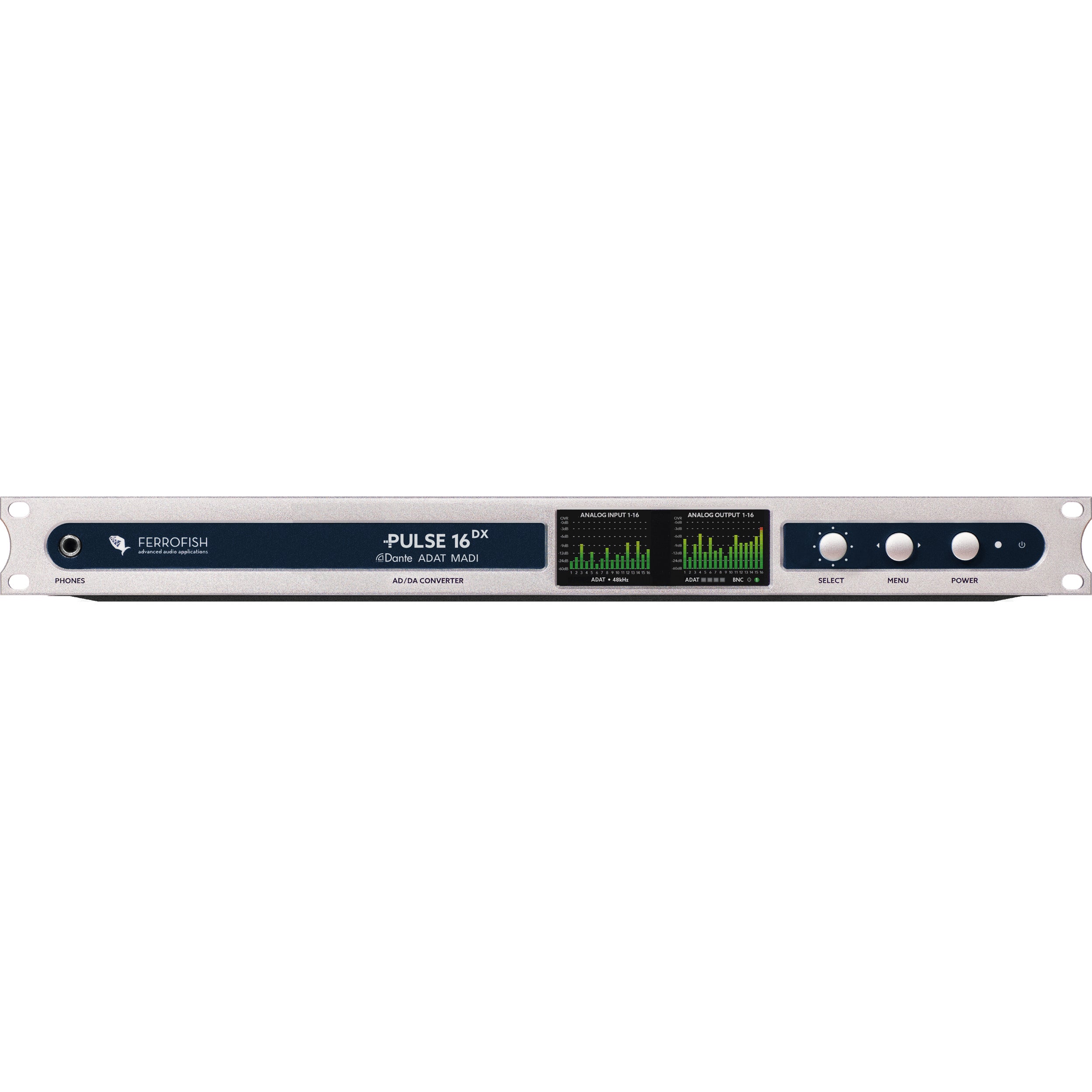 Ferrofish Pulse 16 DX Dante Singlemode 16x16 AD/DA converter MADI, ADAT & DANTE