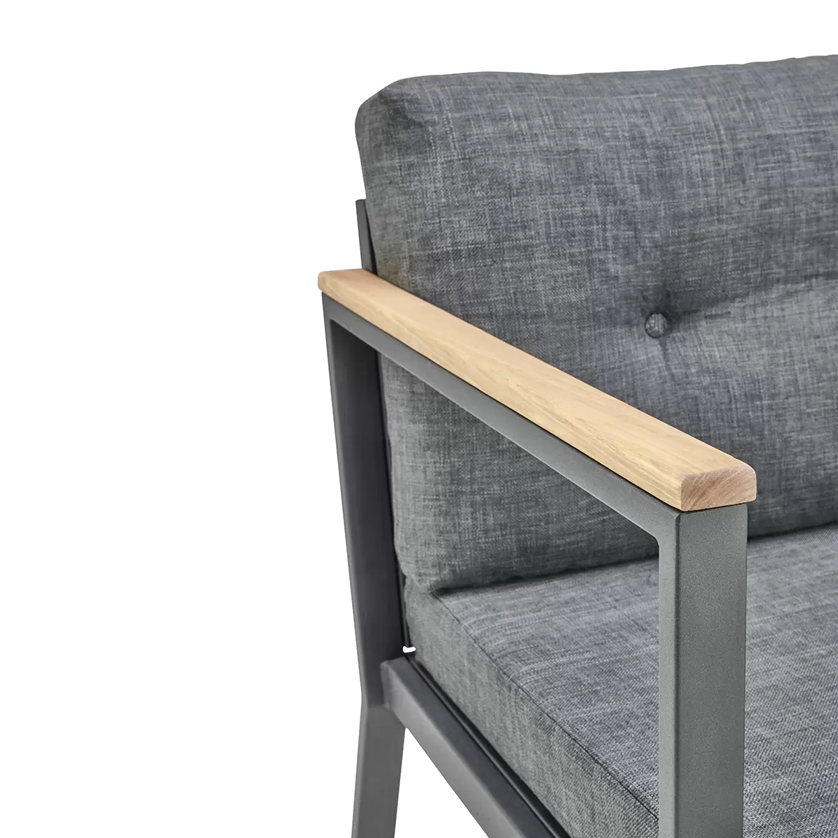 Beldano Gartengarnitur Merida 4-teilig anthrazit,natur