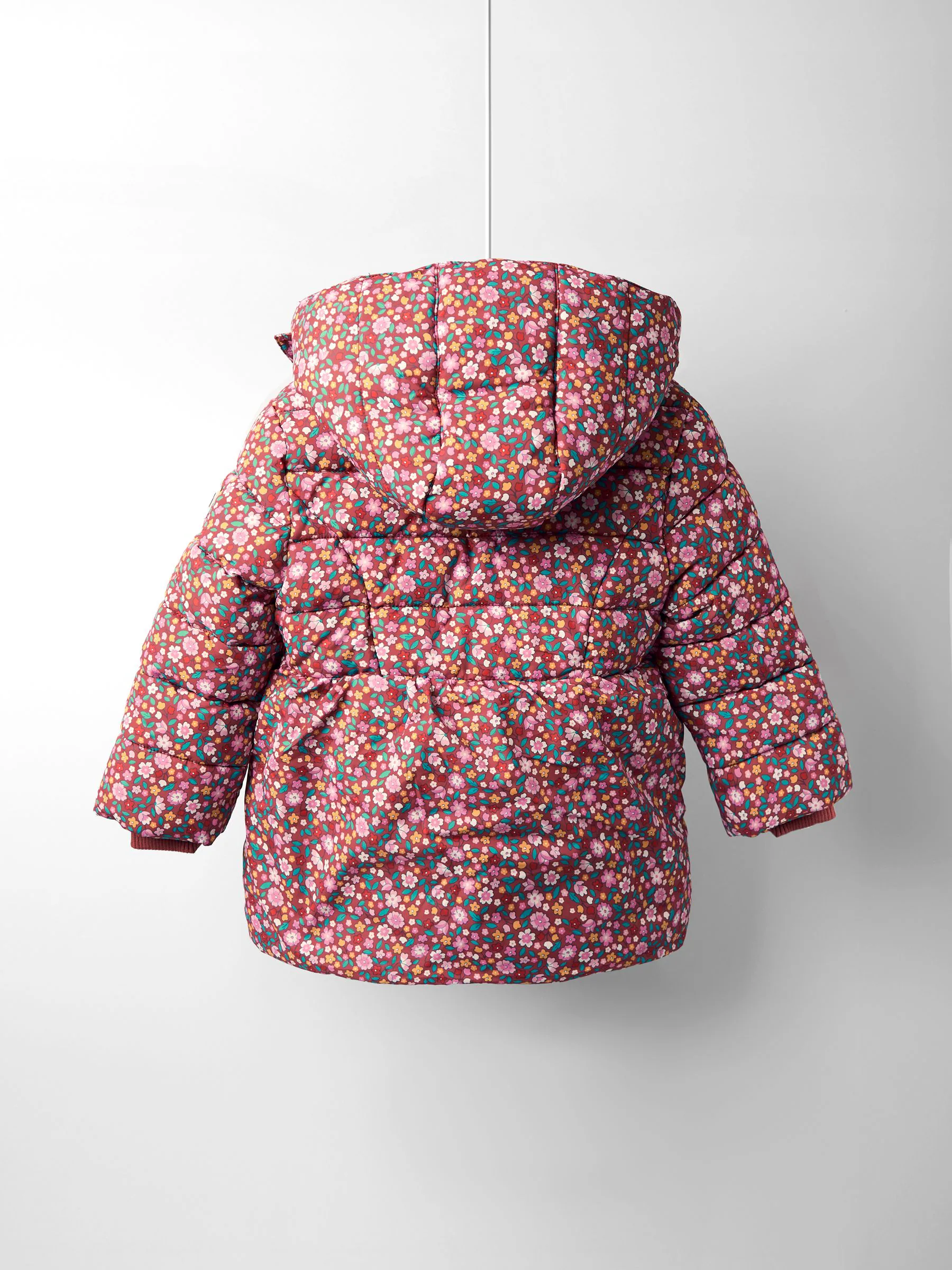 Bruin met fijne print - JoJo Maman Bébé Lined Parka