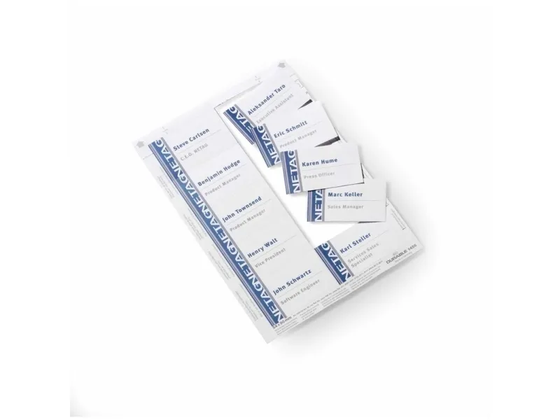 Durable BADGEMAKER® indstik til navneskilte 54x90 mm - (20 ark x 10 stk.)