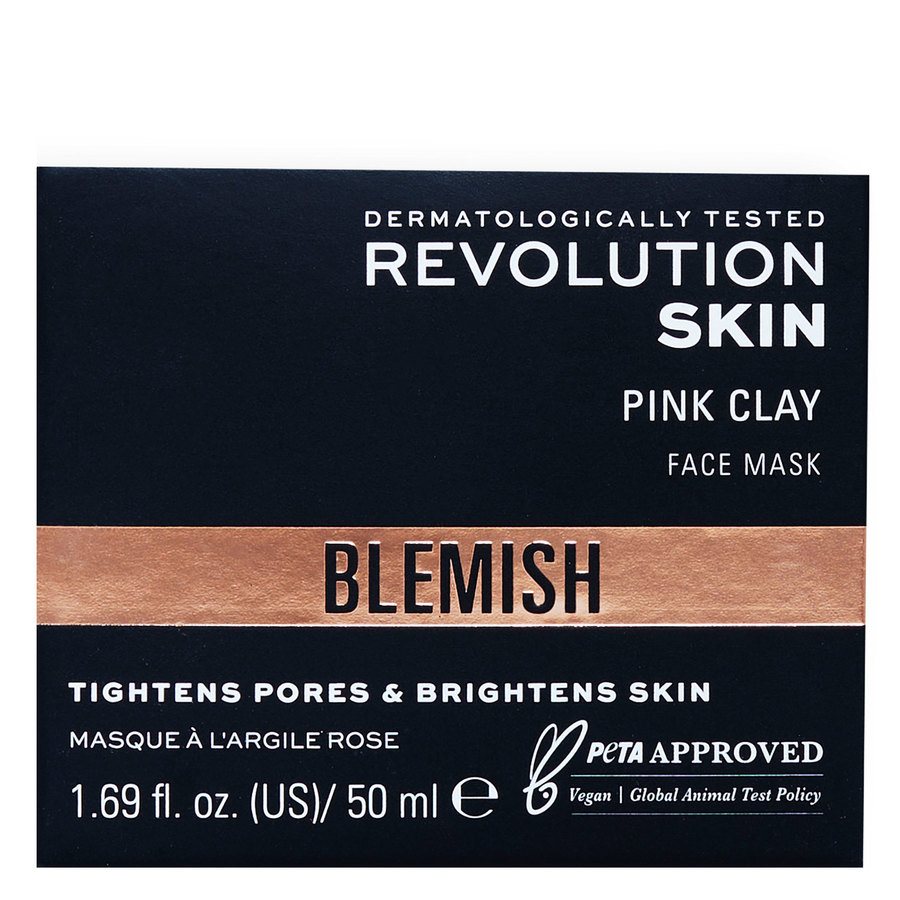 Revolution Skincare Pink Clay Detoxifying Face Mask 50ml