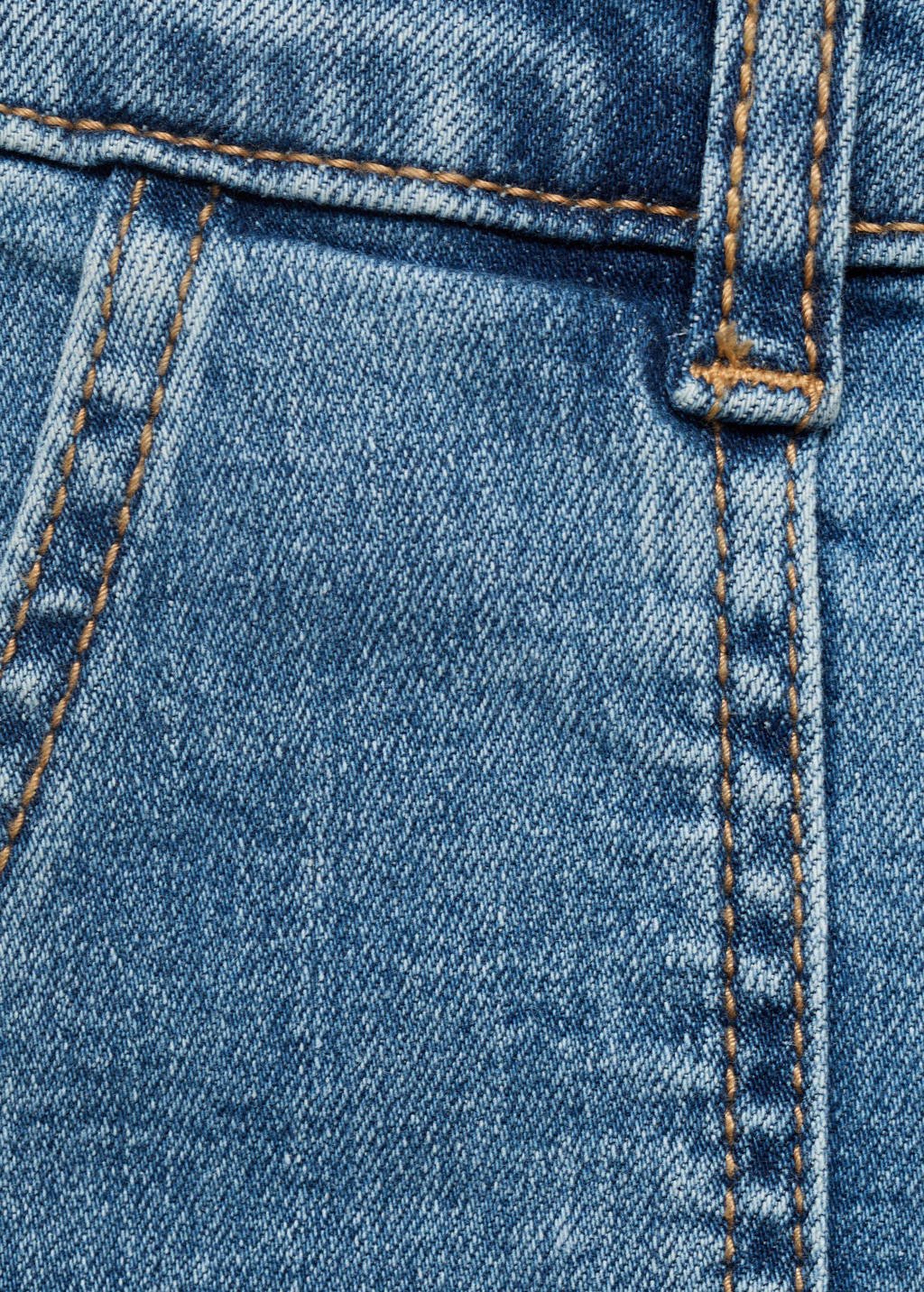 Mango Kids wide leg jeans medium blue denim