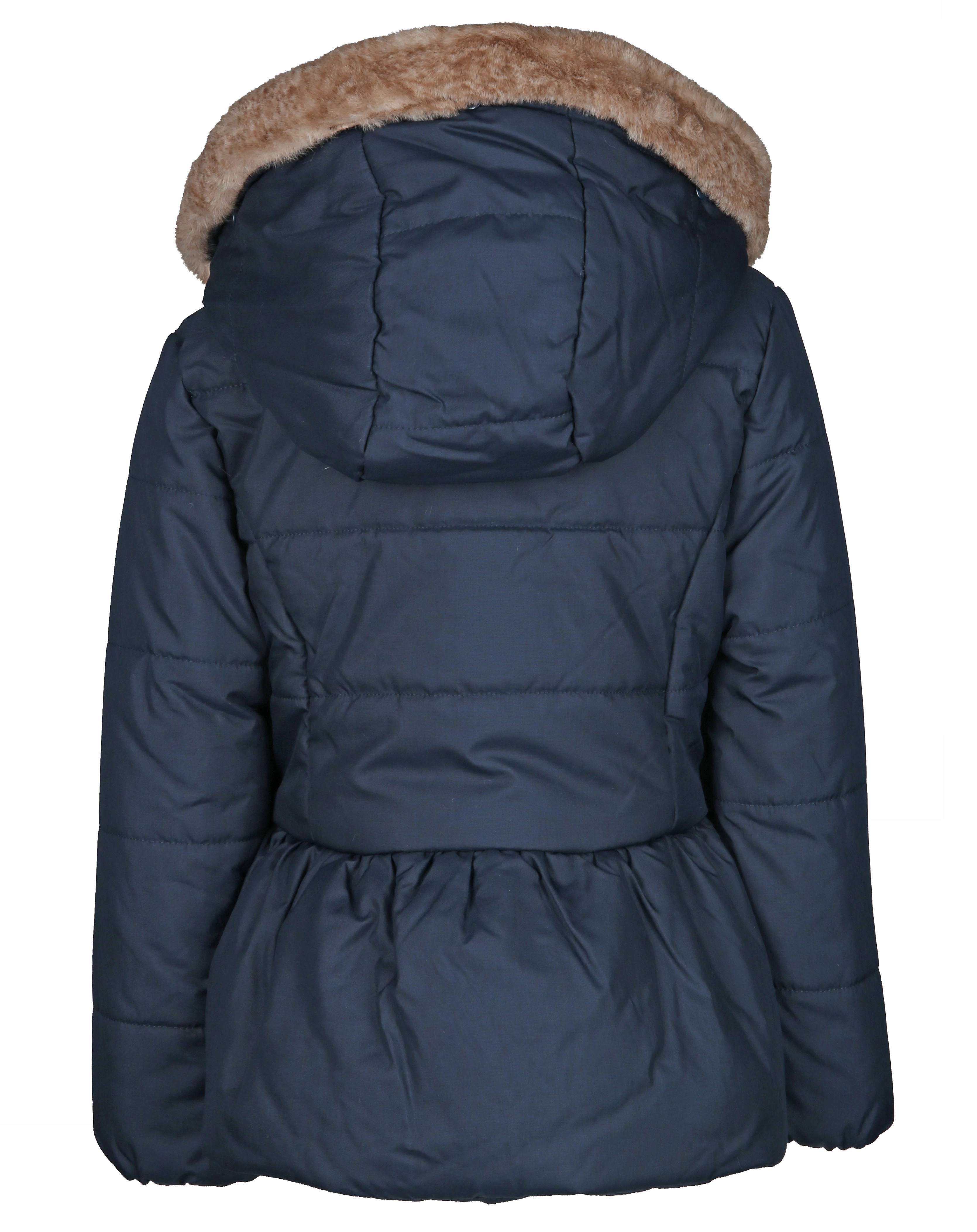Winterjacke LITTLE MISS mit Kunstfell in dark navy