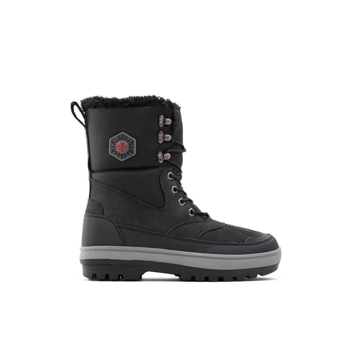 BANFF TRAIL-Ranald-Bottes d'hiver - Semelle tracteur - Noir