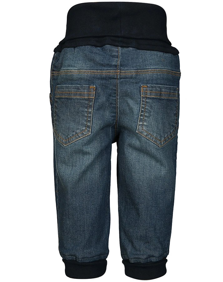 Jeans-Hose BASIC mit Ripp-Bündchen in middle blue