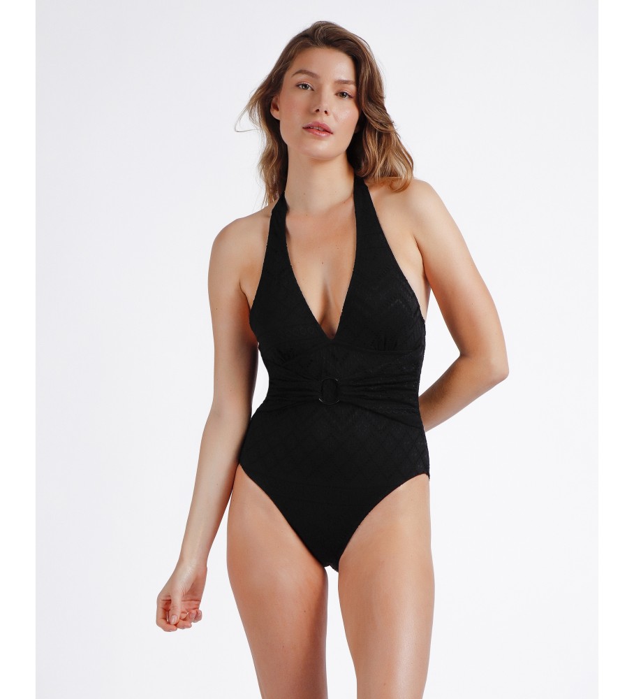 Maiô Admas Costa Bella Halter, Preto