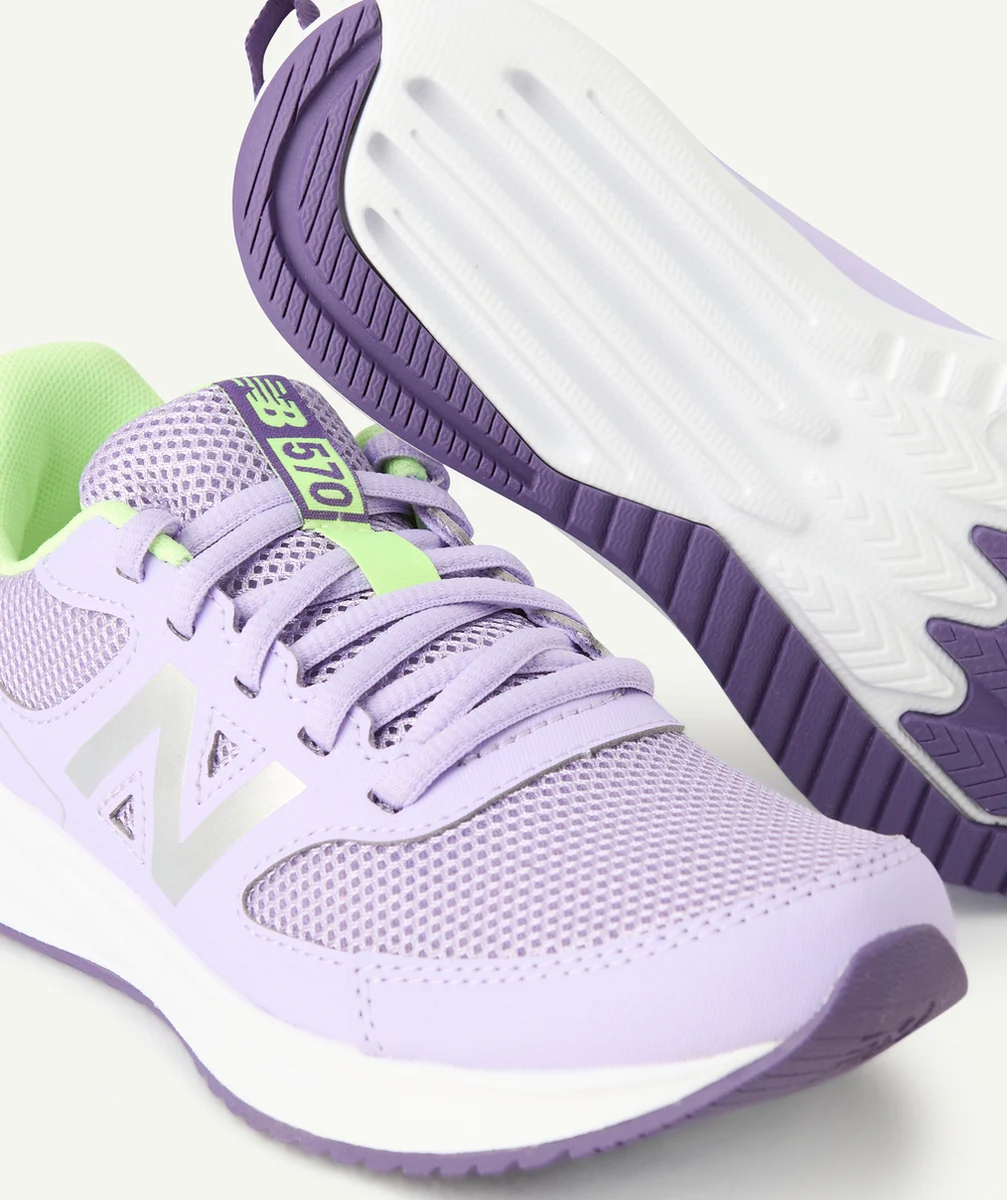 NEW BALANCEBASKETS ENFANT À LACETS 570 MAUVE