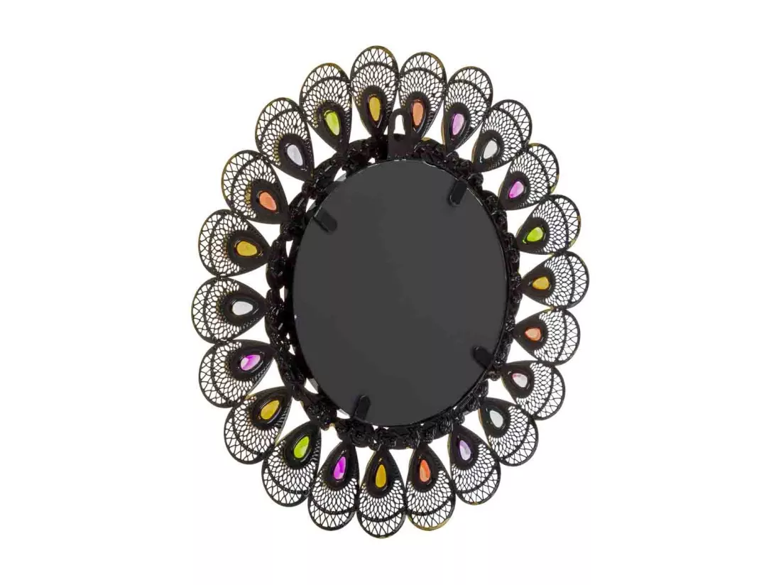 Miroir avec verre acrylique coloré