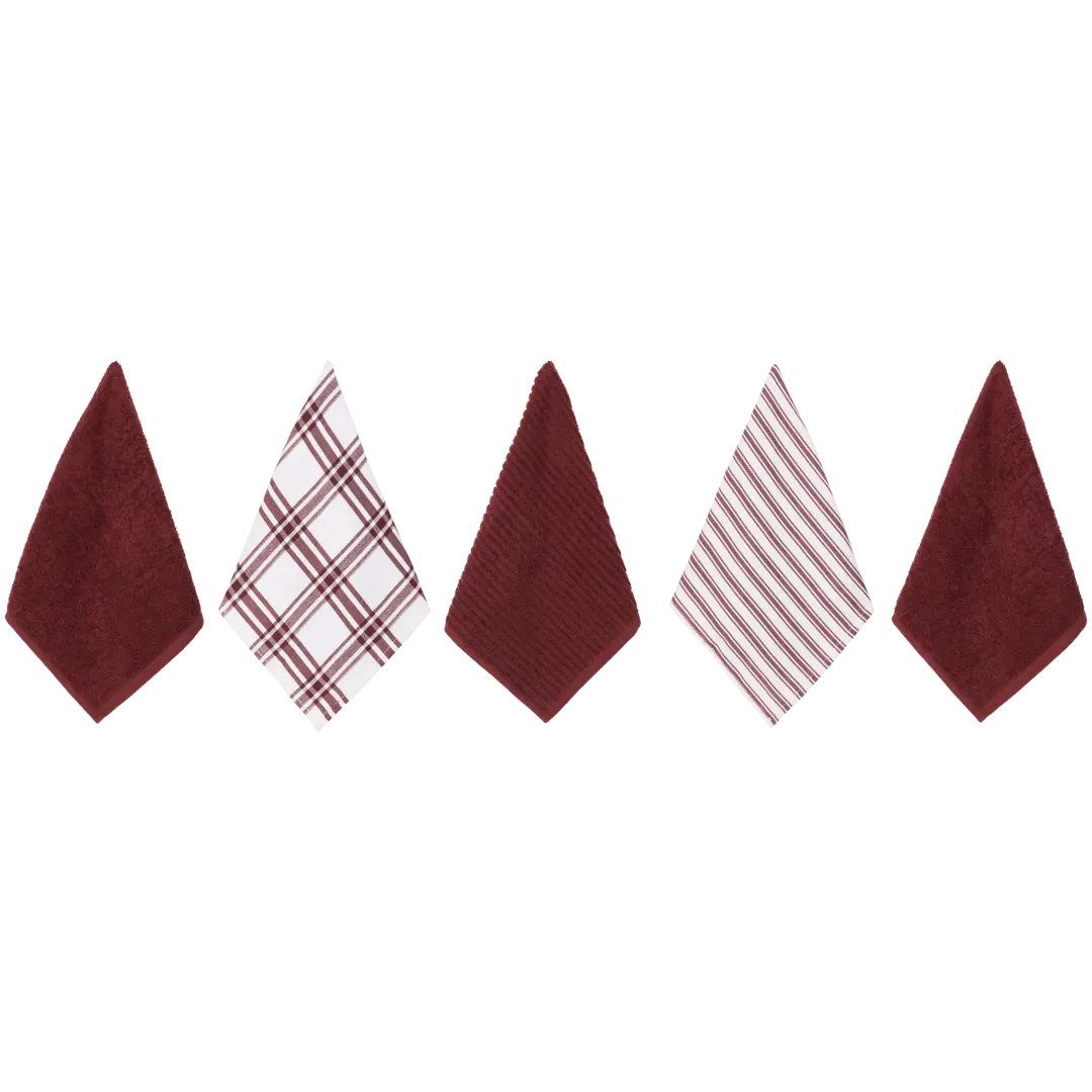 Ensemble de torchons, serviettes et lavettes